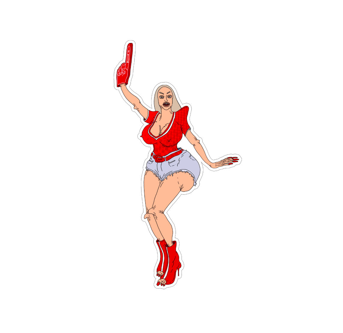 Boston Girl Sticker
